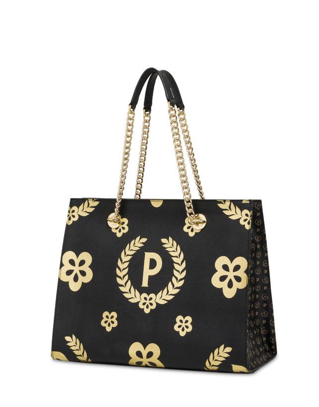 Pollini Shopping Bag Day-si! Heritage Nero/oro/nero Offerte esclusive