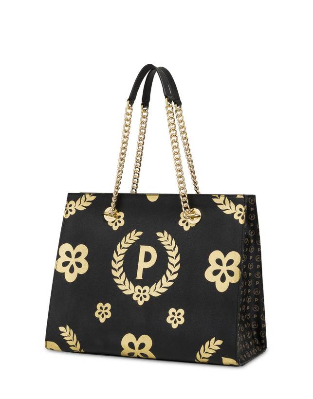Pollini Shopping Bag Day-si! Heritage Nero/oro/nero Offerte esclusive