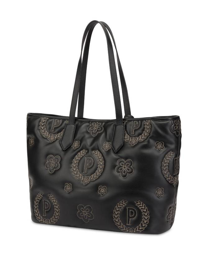 Pollini Shopping Bag Puffy Heritage Nero/nero/nero Nuovi prodotti