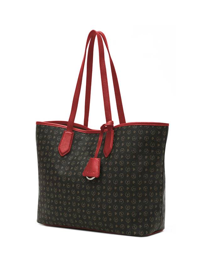 Pollini Borsa Shopping Heritage Logo Classic Nero/lacca Offerte stagionali