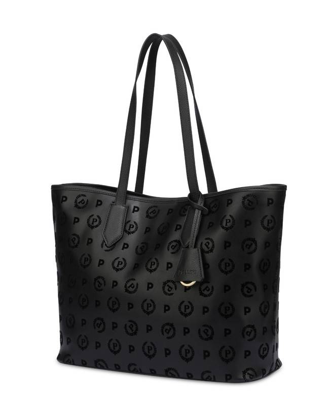 Pollini Shopping Bag Heritage Flock Nero/nero Comprane uno, ottenene uno gratis