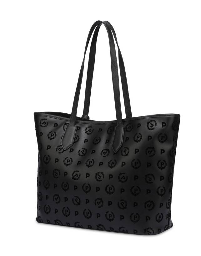 Pollini Shopping Bag Heritage Flock Nero/nero Comprane uno, ottenene uno gratis