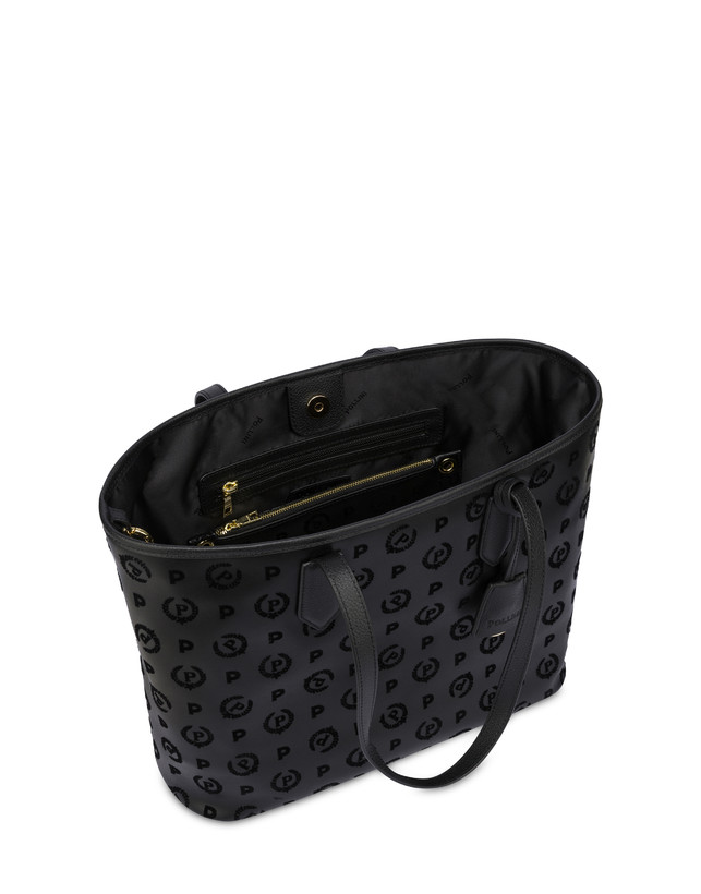 Pollini Shopping Bag Heritage Flock Nero/nero Comprane uno, ottenene uno gratis