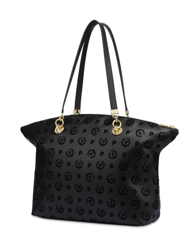 Pollini Tote Bag Heritage Flock Nero/nero Offerte giornaliere