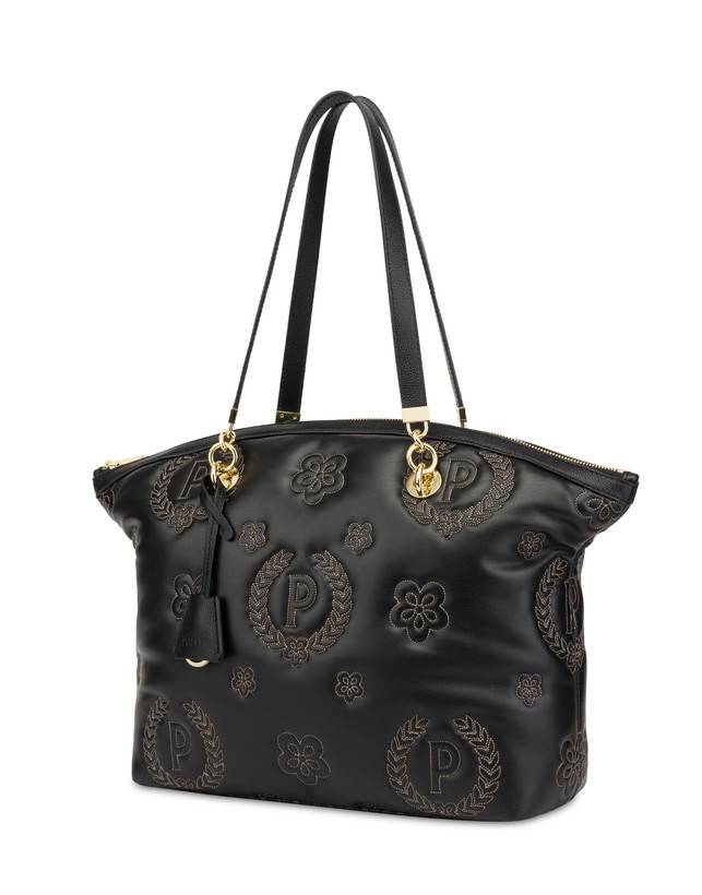 Pollini Tote Bag Puffy Heritage Nero/nero/nero Offerte speciali