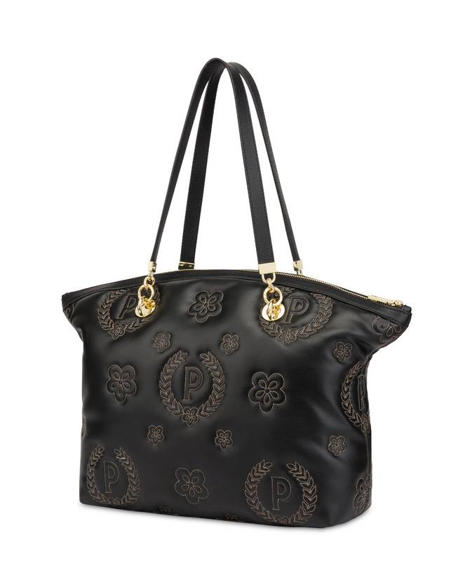 Pollini Tote Bag Puffy Heritage Nero/nero/nero Offerte speciali