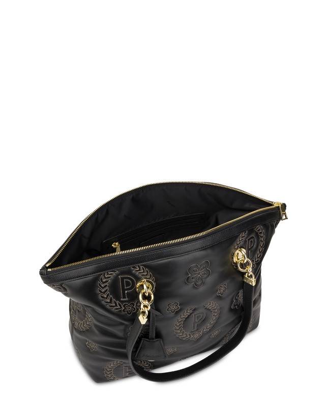 Pollini Tote Bag Puffy Heritage Nero/nero/nero Offerte speciali