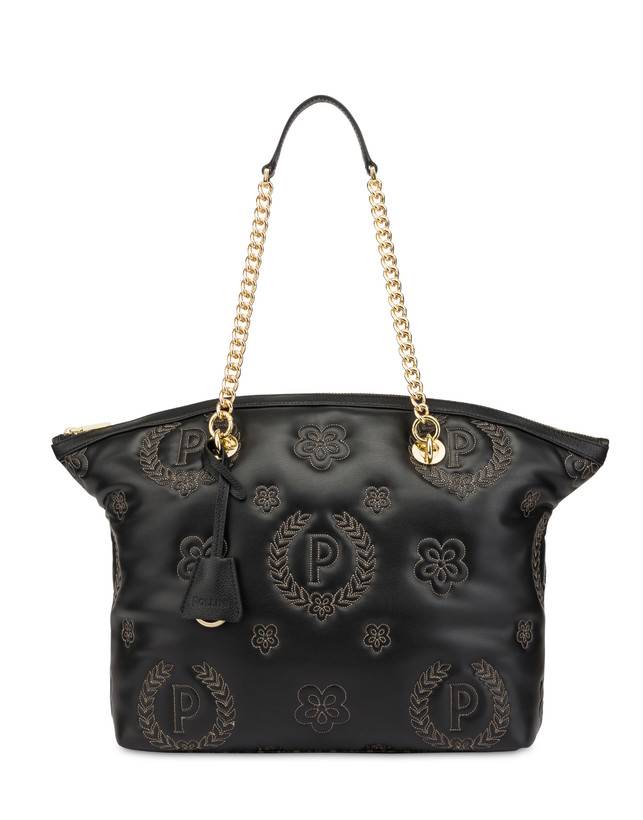 Pollini Tote Bag Puffy Heritage Nero/nero/nero Offerte speciali