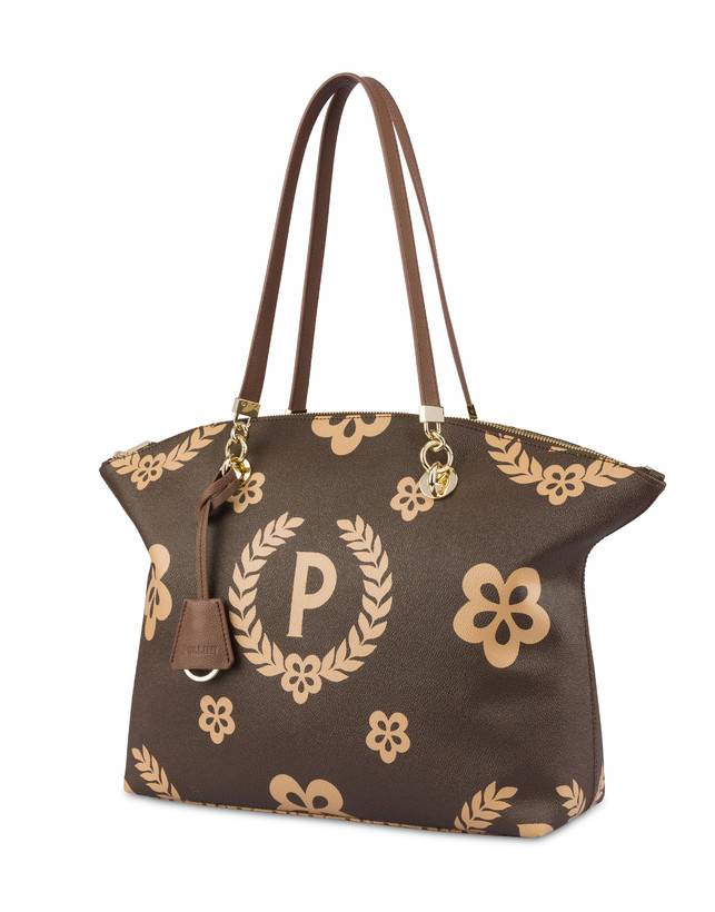 Pollini Tote Bag Day-si! Heritage Crema/marrone/marrone Sconti VIP