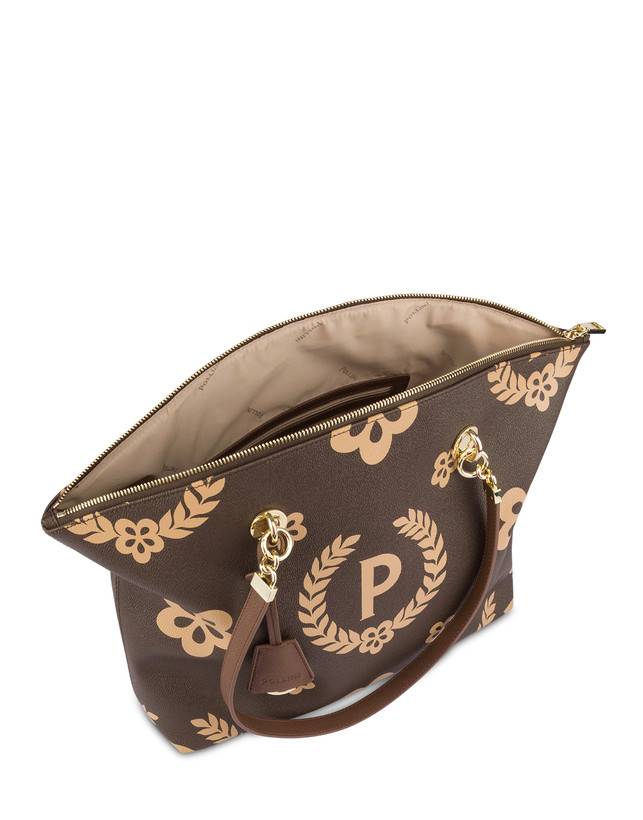 Pollini Tote Bag Day-si! Heritage Crema/marrone/marrone Sconti VIP