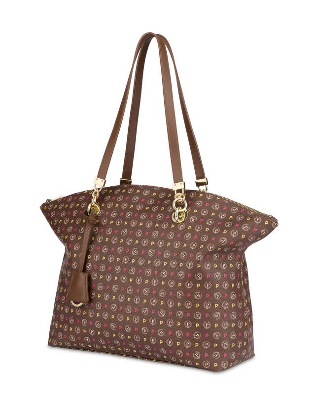 Pollini Tote Bag Heritage Logo Classic Multicolor/marrone Super Saving Price