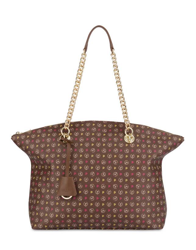 Pollini Tote Bag Heritage Logo Classic Multicolor/marrone Super Saving Price