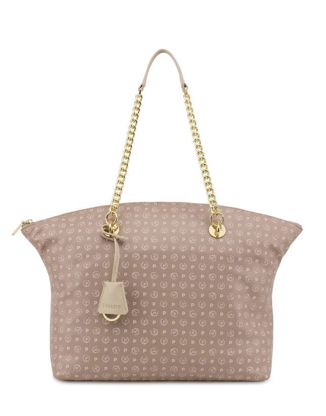 Pollini Tote Bag Heritage Soft Touch Beige/avorio Ritorno libero