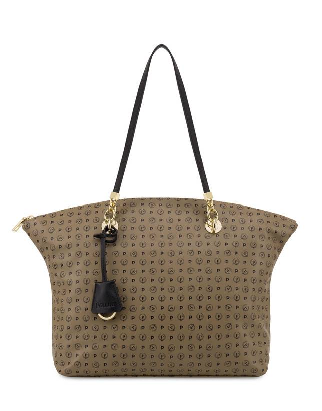 Pollini Tote Bag Heritage Soft Touch Taupe/nero Rilascio limitato