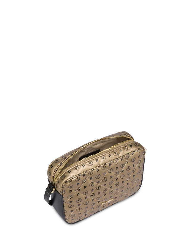Pollini Borsa A Tracolla Heritage Matelassé Oro/nero Promozione temporanea