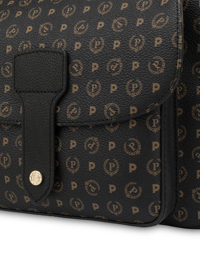 Pollini Borsa A Spalla Heritage Logo Classic Nero/nero Fino al 50% di sconto