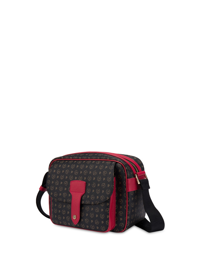 Pollini Borsa A Spalla Heritage Logo Classic Nero/lacca Fino al 60% di sconto