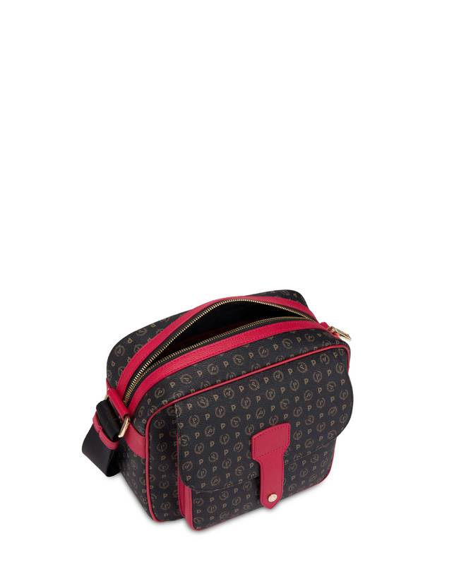 Pollini Borsa A Spalla Heritage Logo Classic Nero/lacca Fino al 60% di sconto