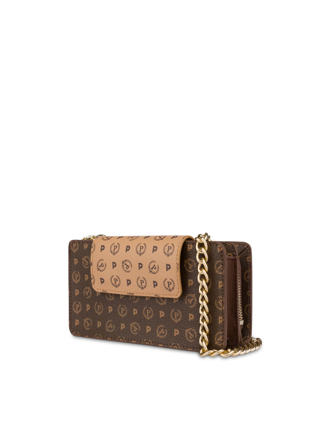 Pollini Clutch Porta Cellulare Bicolor Heritage Crema/marrone Officina