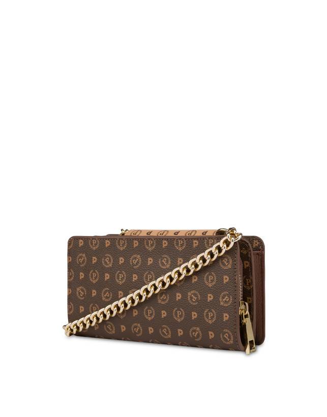 Pollini Clutch Porta Cellulare Bicolor Heritage Crema/marrone Officina