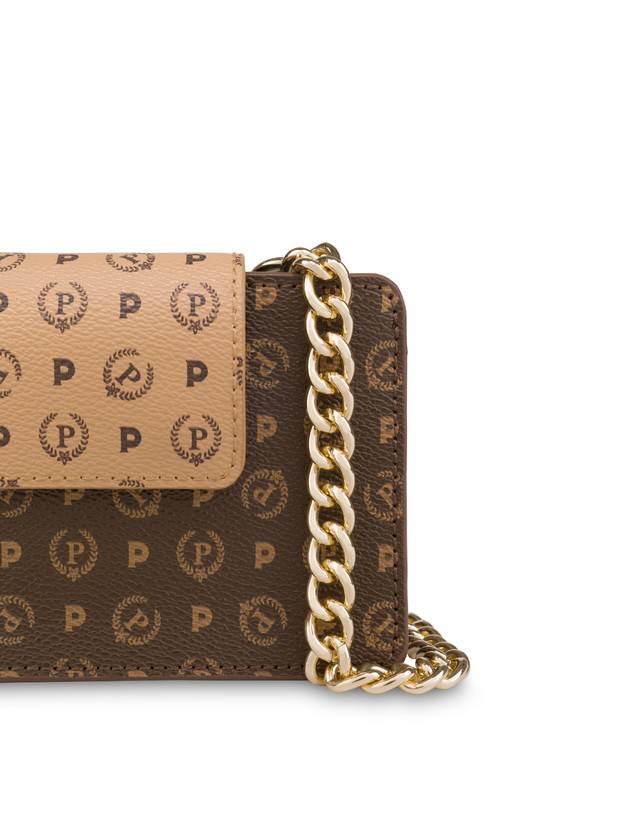 Pollini Clutch Porta Cellulare Bicolor Heritage Crema/marrone Officina