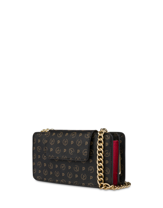 Pollini Clutch Porta Cellulare Heritage Nero/lacca In vendita