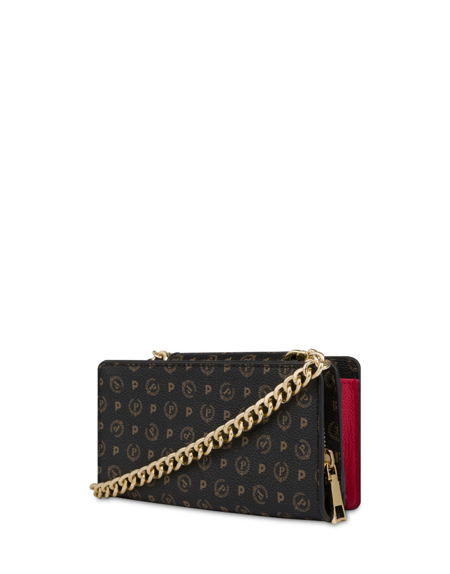 Pollini Clutch Porta Cellulare Heritage Nero/lacca In vendita