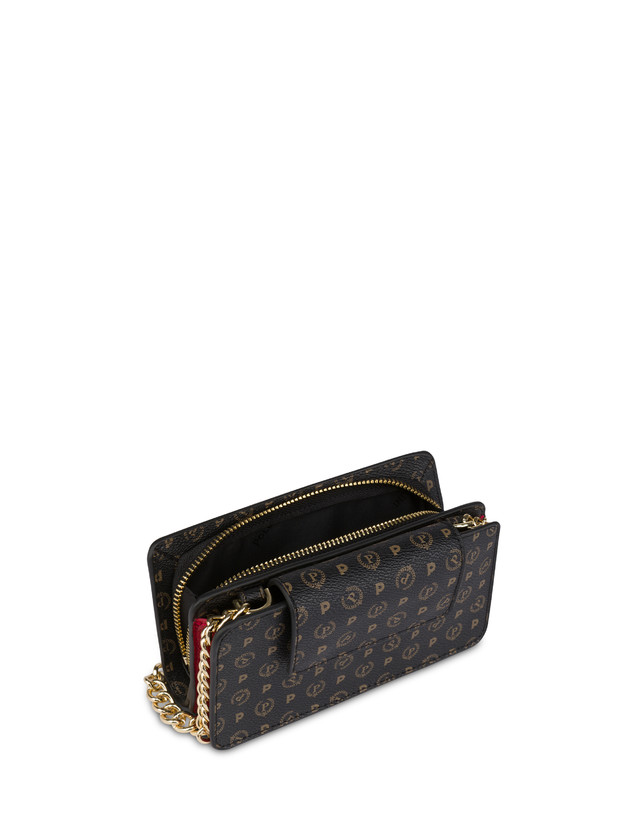 Pollini Clutch Porta Cellulare Heritage Nero/lacca In vendita