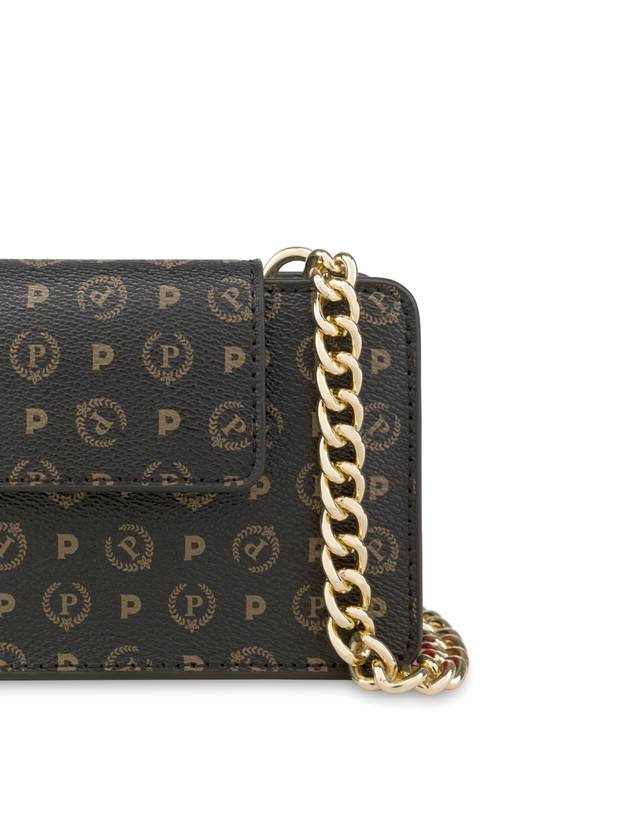 Pollini Clutch Porta Cellulare Heritage Nero/lacca In vendita