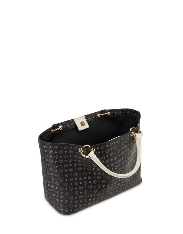 Pollini Borsa Doppio Manico In Pvc Heritage Logo Classic Duty-free