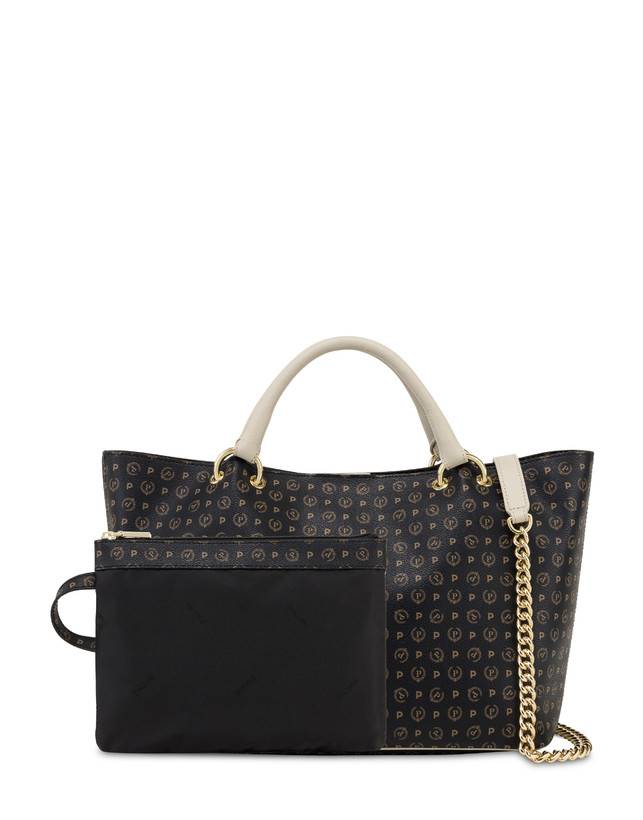 Pollini Borsa Doppio Manico In Pvc Heritage Logo Classic Duty-free