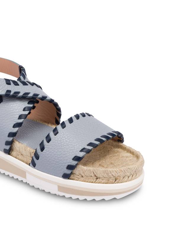 Pollini Sandali Fussbett In Vitello Decorato Flower Garden Sky/navy Qualità