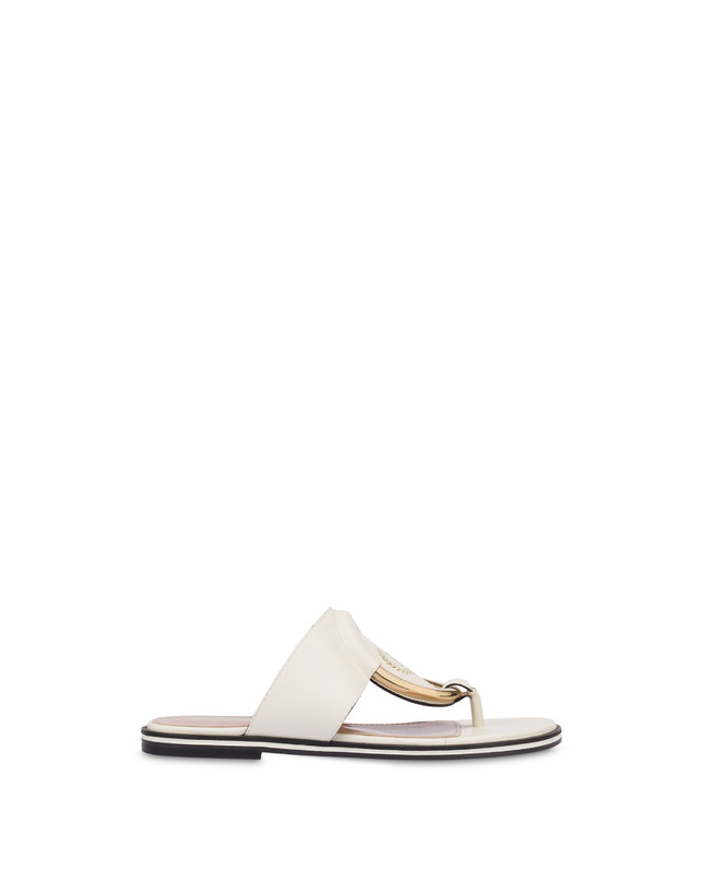 Pollini Sandali Flat Wonder Gesso Acquista Ora