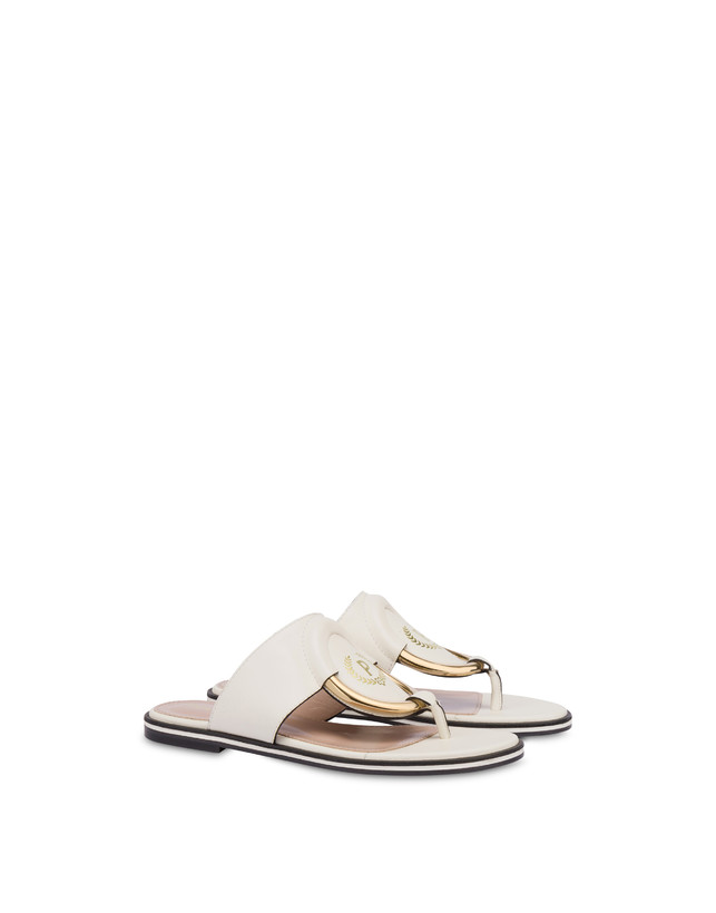Pollini Sandali Flat Wonder Gesso Acquista Ora