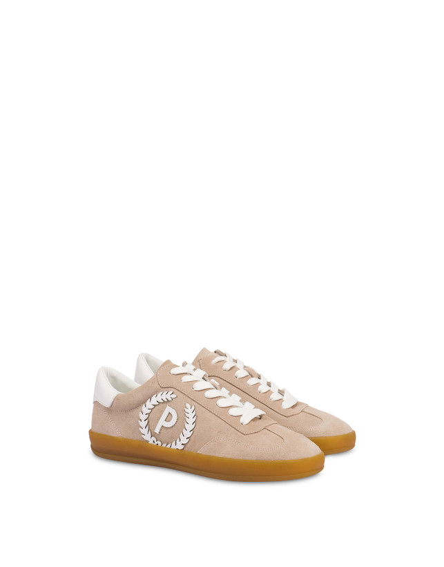 Pollini Sneakers In Crosta Venus Beige/bianco Shopping Online