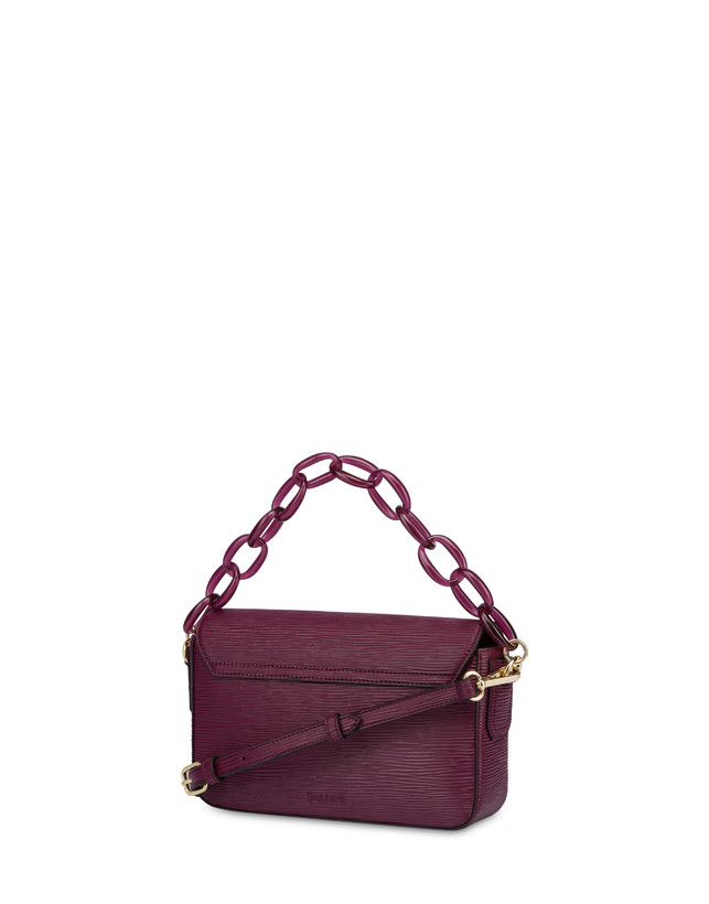 Pollini Candy Bag Con Maxi Catena Burgundy Novità