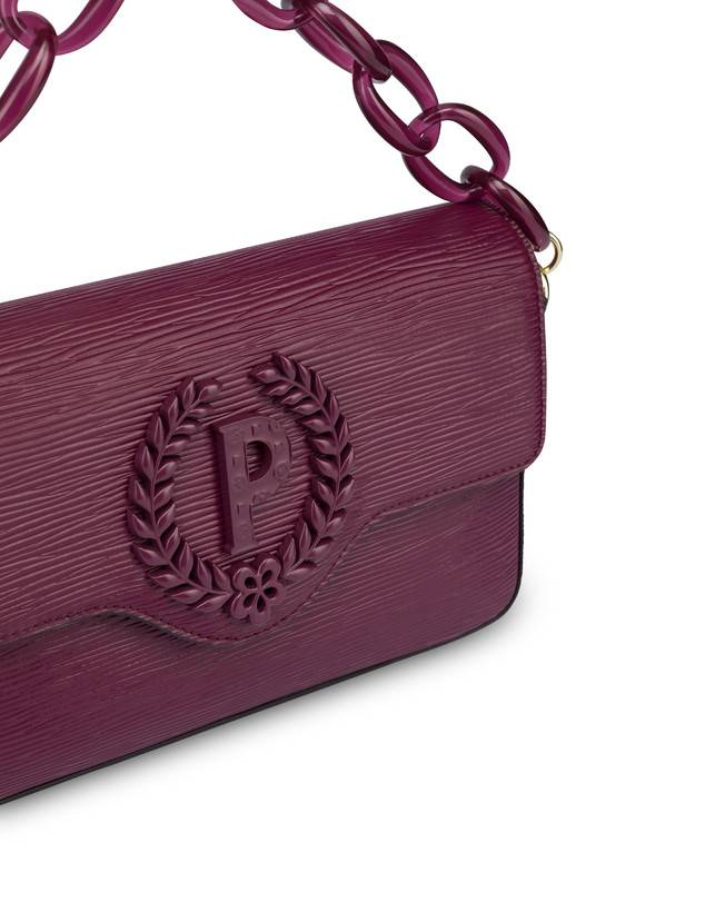 Pollini Candy Bag Con Maxi Catena Burgundy Novità