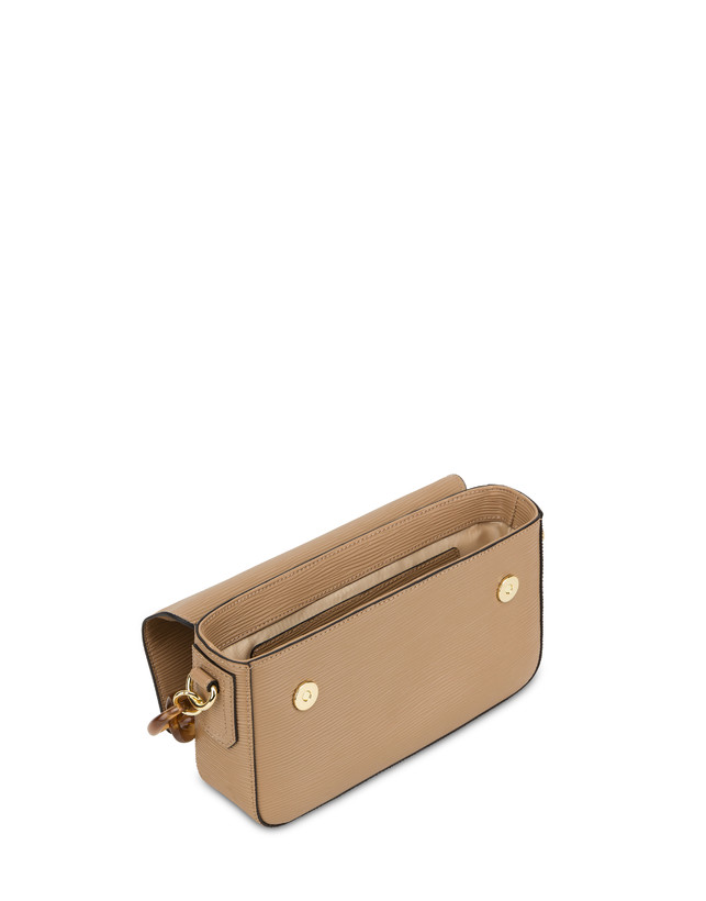 Pollini Candy Bag Con Maxi Catena Taupe Presa
