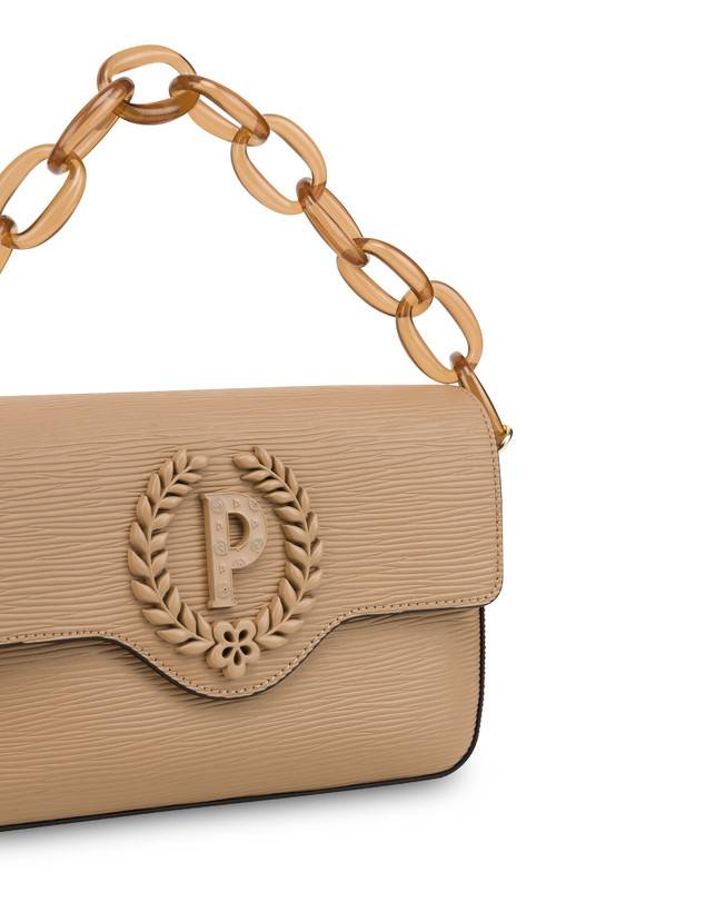 Pollini Candy Bag Con Maxi Catena Taupe Presa