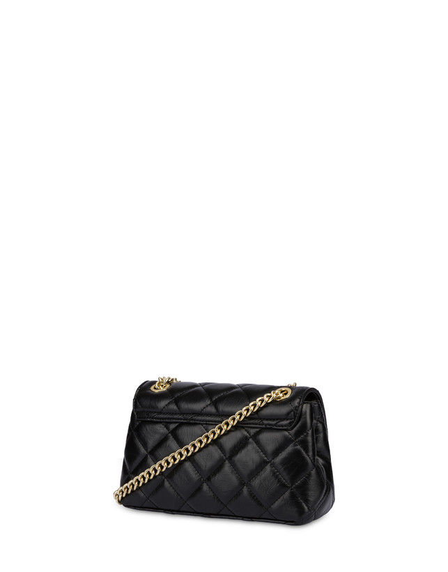 Pollini Borsa A Spalla Matelassé Waltzer Night Nero Outlet