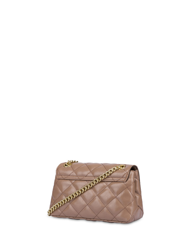 Pollini Borsa A Spalla Matelassé Shiny Waltzer Night Nude In Vendita