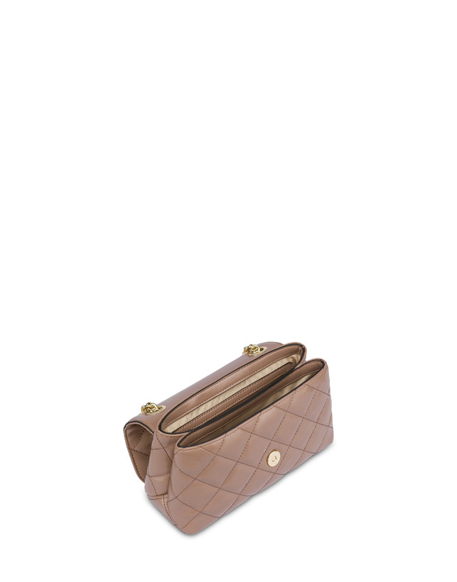 Pollini Borsa A Spalla Matelassé Shiny Waltzer Night Nude In Vendita