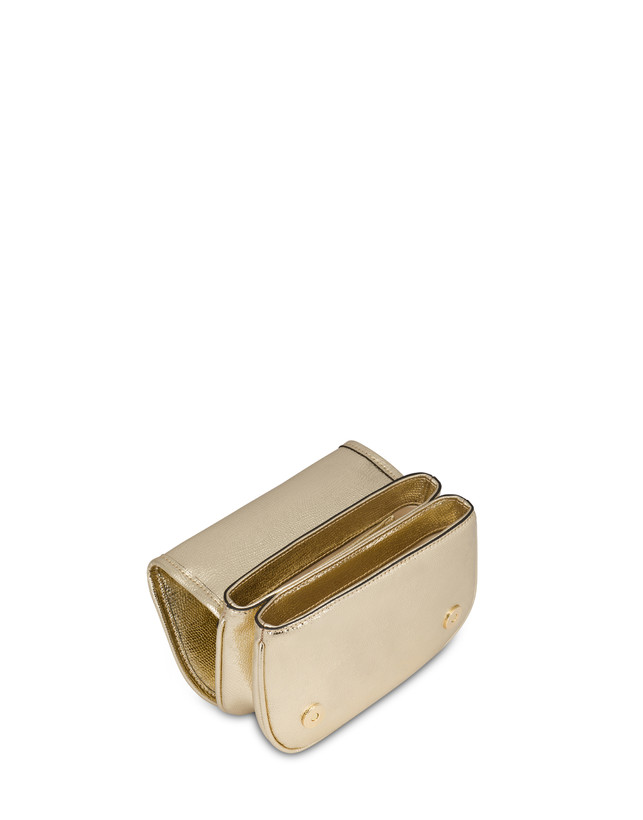 Pollini Mini Borsa Laminata Sara Oro Offerte