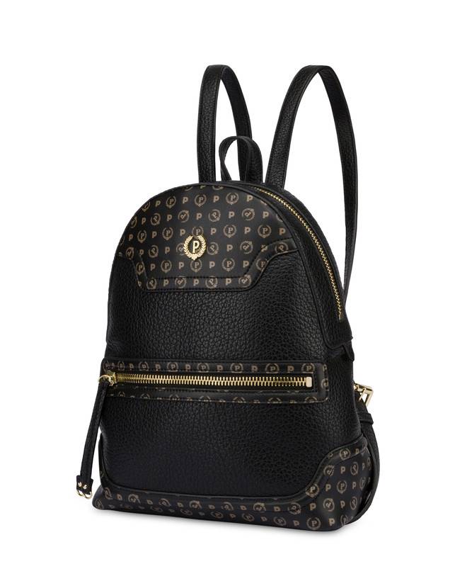 Pollini Zaino Zipper Nero/nero Saldi Di Fabbrica