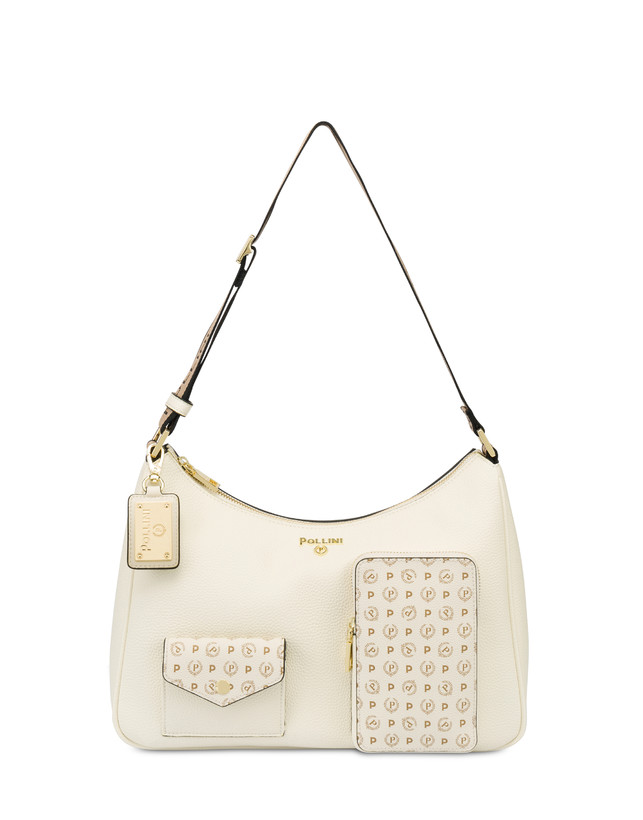 Pollini Hobo Bag Ecletic Avorio/avorio I Più Venduti