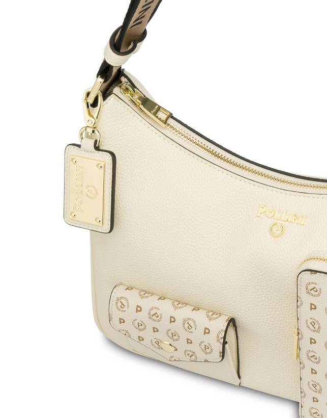 Pollini Hobo Bag Ecletic Avorio/avorio I Più Venduti