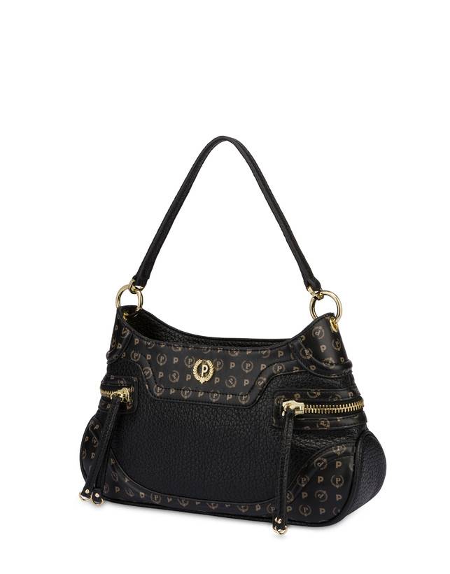 Pollini Borsa A Spalla Zipper Nero/nero Vendite Flash