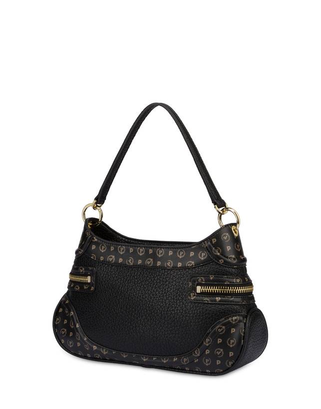 Pollini Borsa A Spalla Zipper Nero/nero Vendite Flash