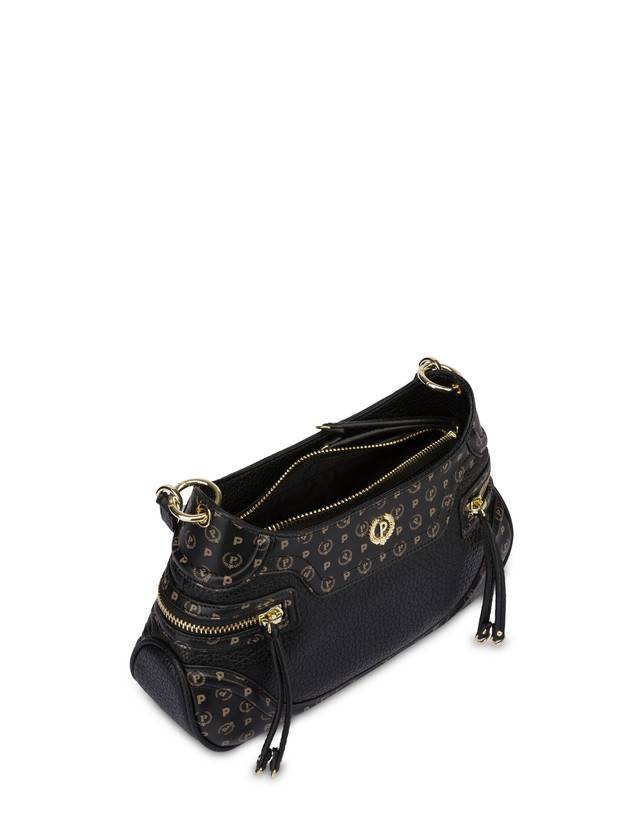 Pollini Borsa A Spalla Zipper Nero/nero Vendite Flash