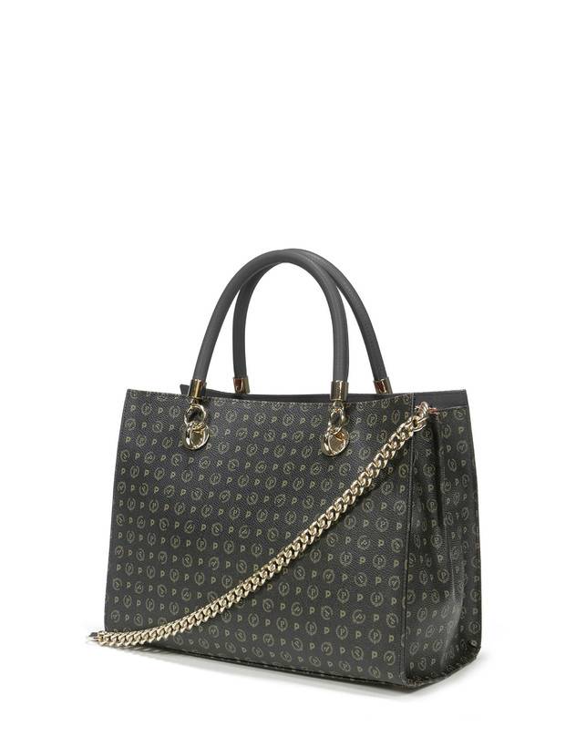 Pollini Shopping Bag Heritage Logo Classic Nero/nero Black Friday